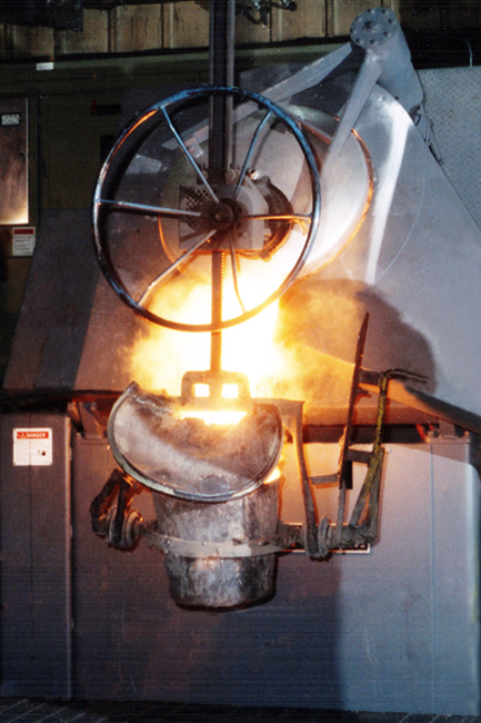 Inductotherm Small Steel Shell Furnace