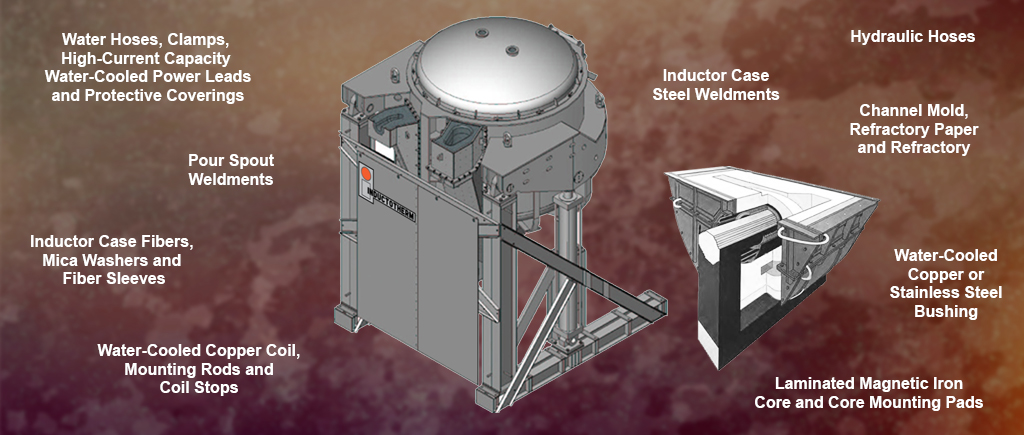 Inductotherm Channel Furnace and Inductor Repairs